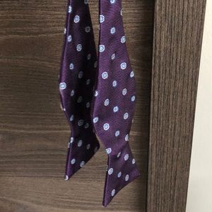 Brooks Brothers purple bow tie, adjustable.